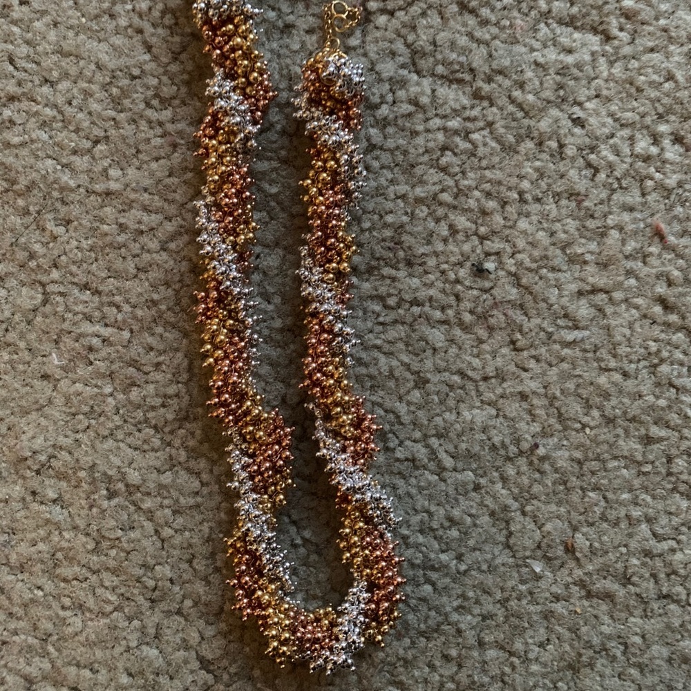 NWT Jcrew multi metal necklace